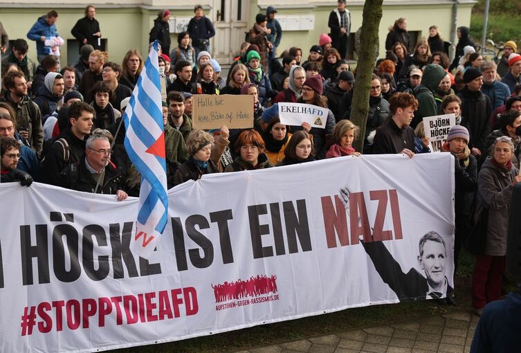 Protest in Halle